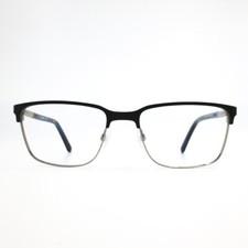Dragon Eyeglasses Frames DR2015 002 Black Blue Silver Square Full Rim 57-19-150