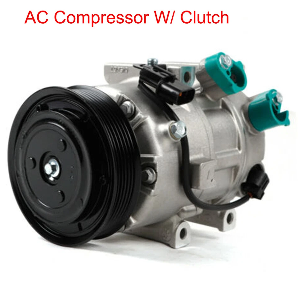 A/C Compressor w/ Clutch For 2011-2014 Hyundai Sonata/ 2011 Kia Optima 2.0L 2.4L Foto 2 de 4