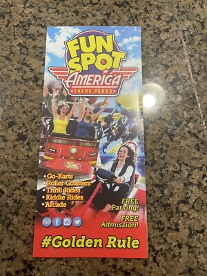 Fun Spot America Theme Park Brochure Guide Orlando Florida 