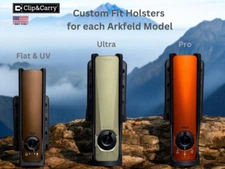 Clip & Carry Sheath for Olight ARKFELD Flashlight - Made in USA -with Teklok