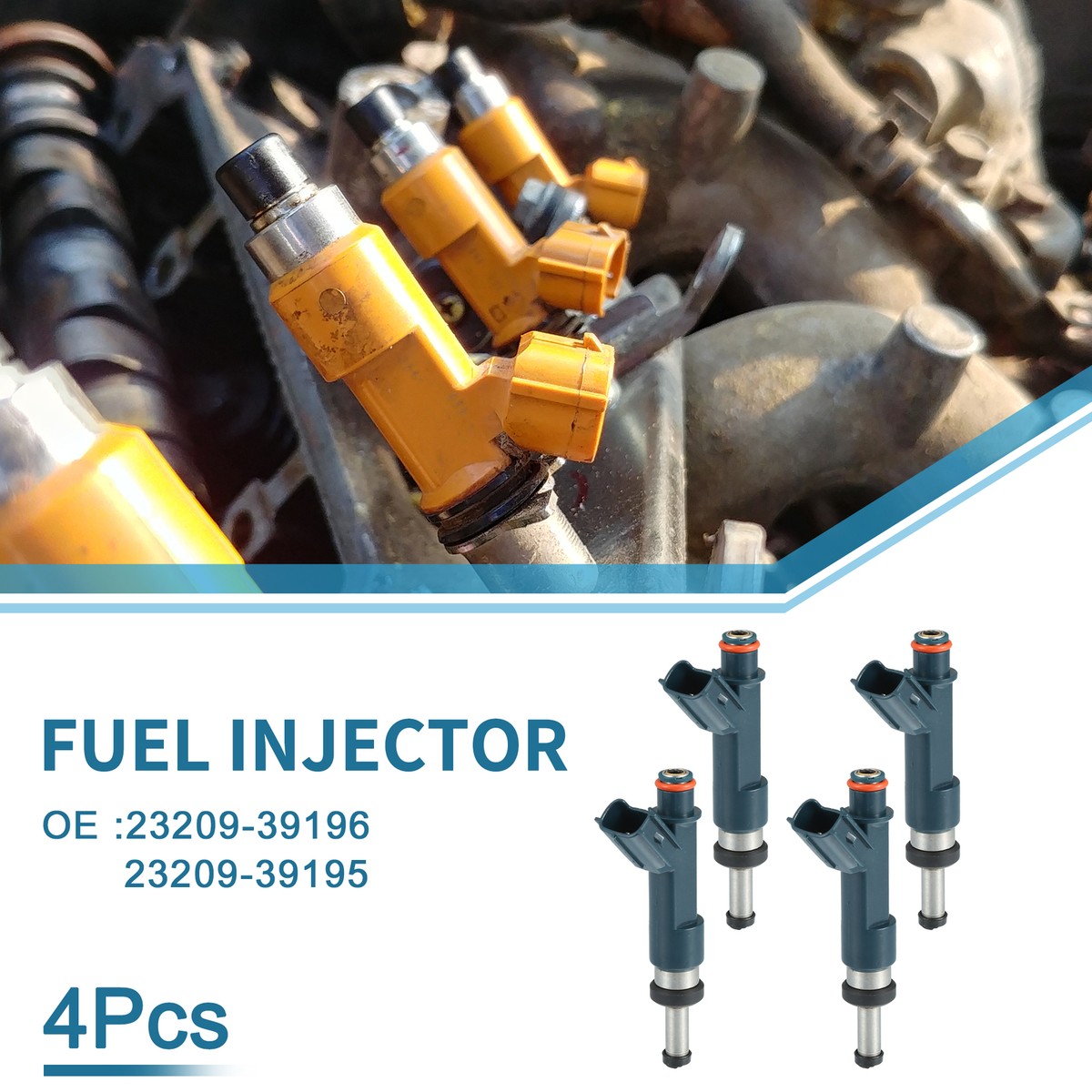 Fuel Injector No.23209-39196 for Toyota Prius V 1.8L 2012-2017