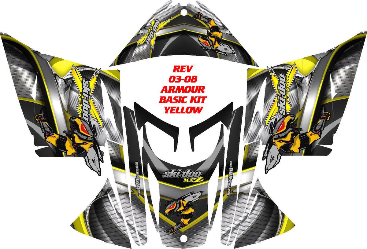 SKI DOO SNOWMOBILE WRAP KIT REV,XP, XR,XS,XM, MXZ 03-16 ARMOUR | eBay