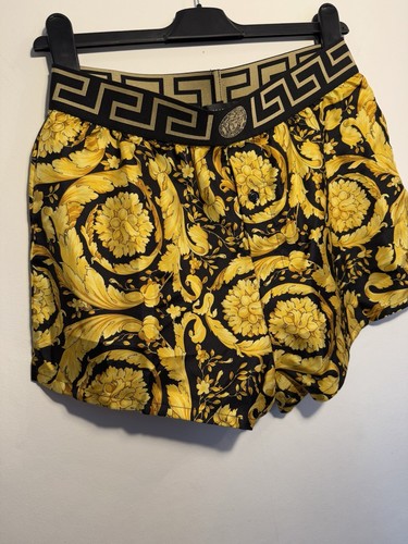 VERSACE BAROCCO SILK PYJAMA SHORTS Size IT3 (S) - Picture 15 of 24