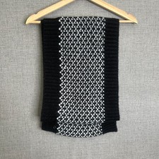 Lululemon Women's O/S Scarf Black Wool Blend Knit Soft Infinity