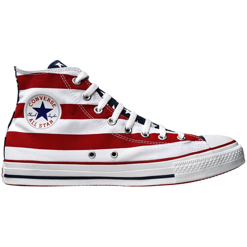 Converse EU 43 / UK 9,5 Chucks weiß Chuck Taylor All Star M8437 Sneaker USA Flag - Bild 1 von 2
