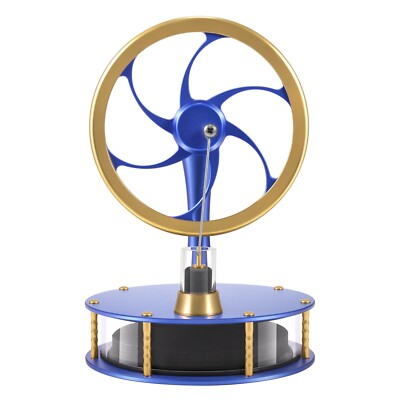 Low Temperature Stirling Engine Educational Toy Desktop Model-HZZ92 Pro Blue