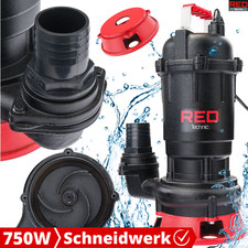 Schmutzwasserpumpe Fäkalienpumpe Schneidwerk Tauchpumpe Pumpe Gartenpumpe 750W