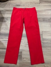 J. LINDEBERG Men's Red ELOF GOLF PANT Size 32x30 New without Tags