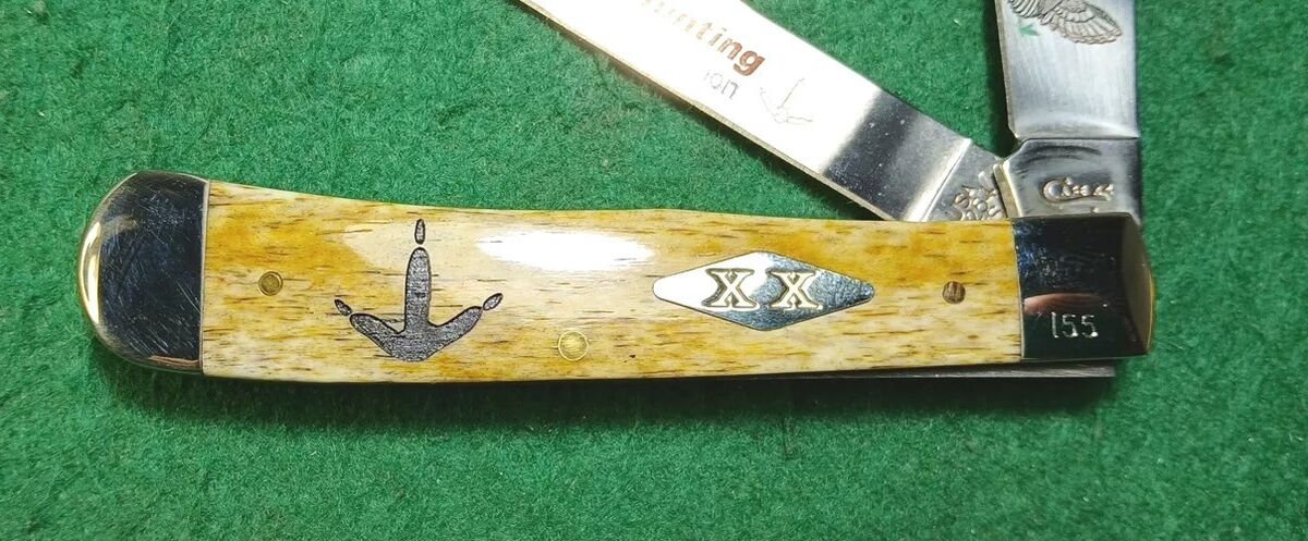 Case xx 6254 SS Trapper Knife, Spring Gobbler Turkey W Case xx 6254 SS Trapper Knife, Spring Gobbler Turkey W