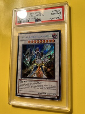 YuGiOh ALLY OF JUSTICE FIELD MARSHAL HA02-EN030🔥PSA 10🔥1st ED