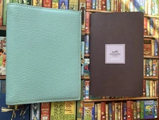 Authentic Hermes Compact Size Planner Cover Light Green Agenda GM