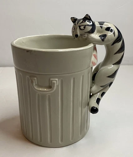 Takahashi Tom Cat Handle Mug Cup Hand Painted San Francisco Cat Lover Coffee