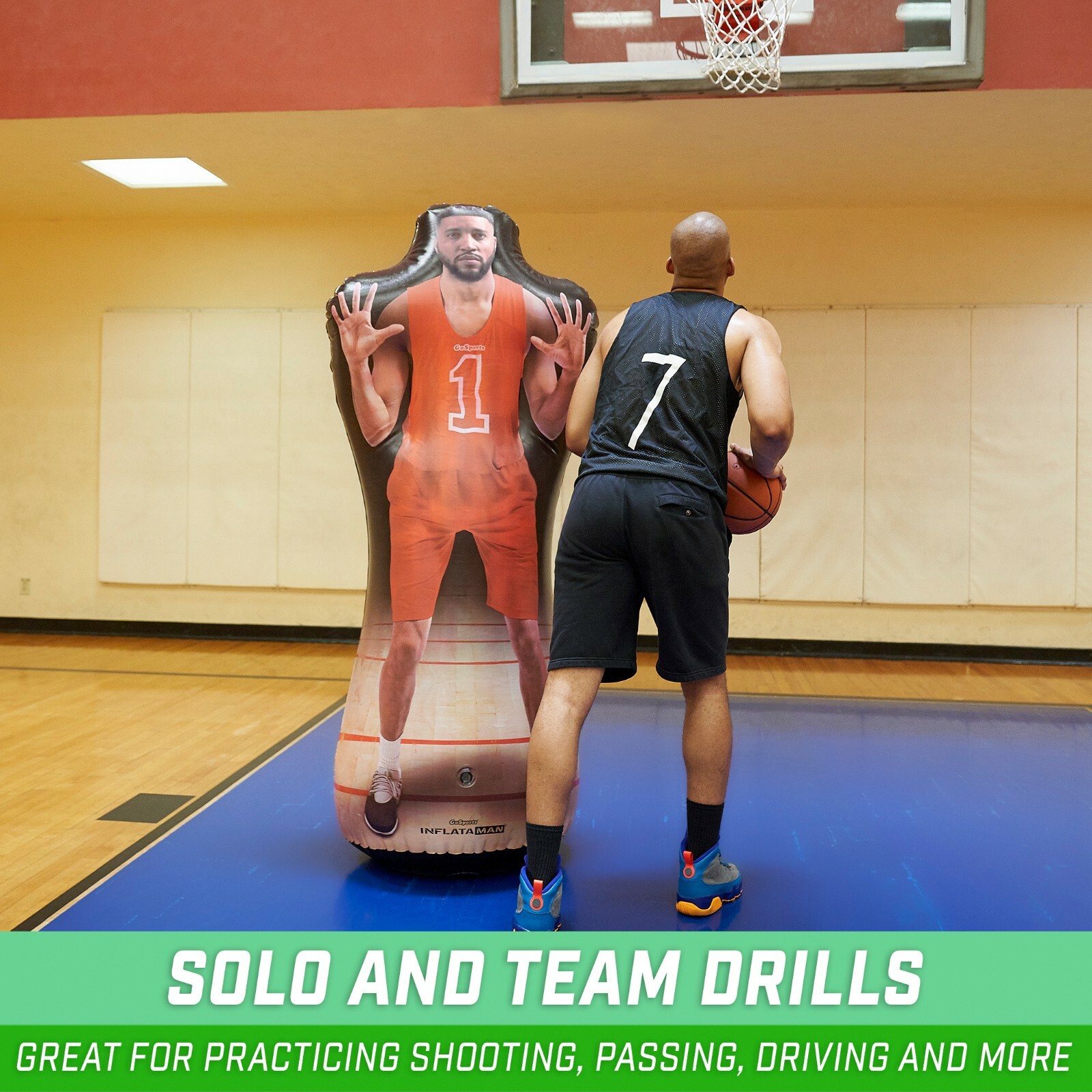 GoSports Inflataman Basketball Defender Training Aid Weighted