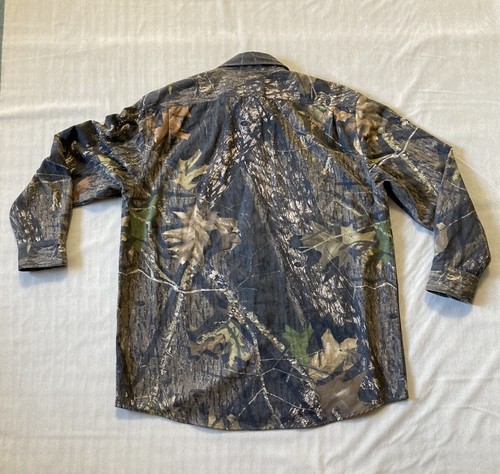 Vintage Redhead Men Hunting Shirt Mossy Oak Break Up Camo Long Sleeves Size L - Picture 11 of 14