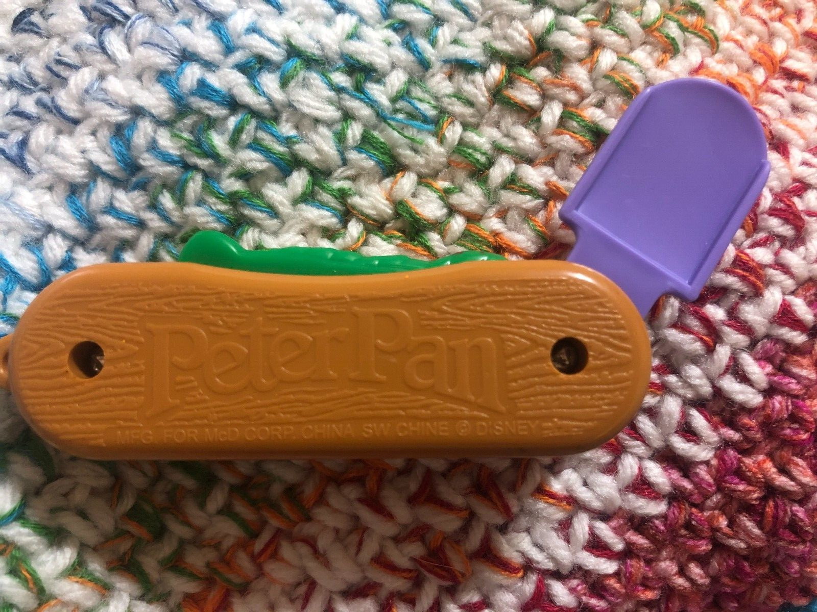 McDonalds Happy Meal 1998 Peter Pan Neverland Activity Tool Pocket Knife #5 3"