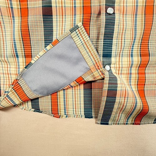 Howler Brothers Pearl Snap Men’s Western H Bar B Vintage Shirt Sz L Short Sleeve - Picture 7 of 15