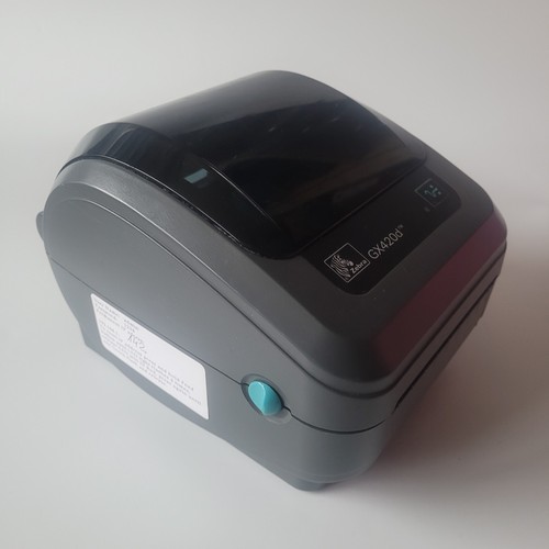 Zebra GX420d Network Thermal Printer with roll of 4x6" Labels PSU Cables 887 - Picture 3 of 5