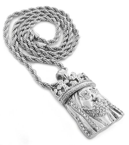 14K Gold Plate Supreme Crown Jesus 
