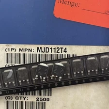 New MJD112T4 NPN Transistor 2A 100V TO252-3 x 100pcs