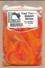 Rabbit strips - Two-Tone - hot orange / fl orange    TT11