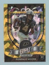 Rondale Moore 2021 Panini Prizm Draft GOLD ICE PRIZM PARALLEL CRUSADE Rookie 171