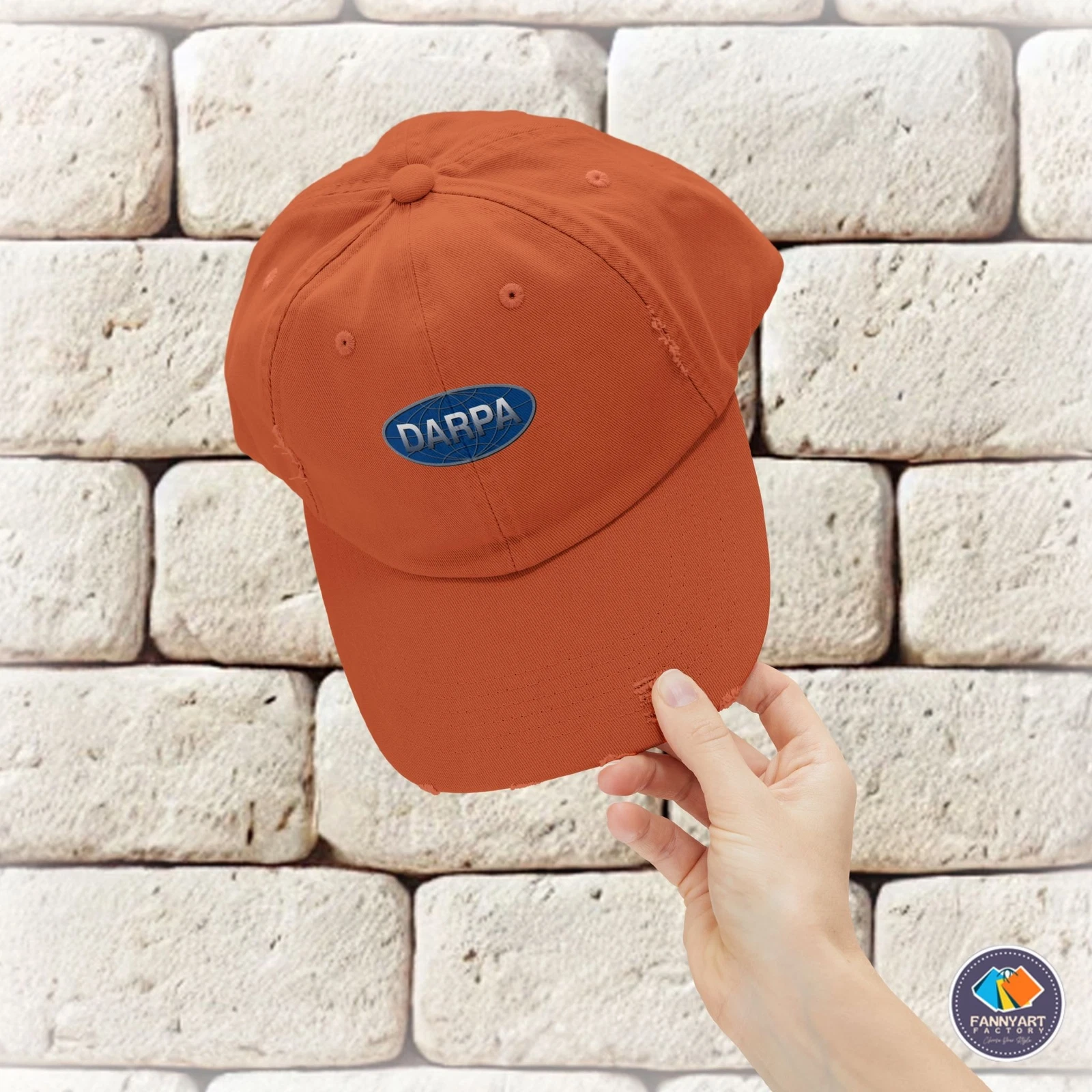 DARPA Emblem Unisex Distressed Cap