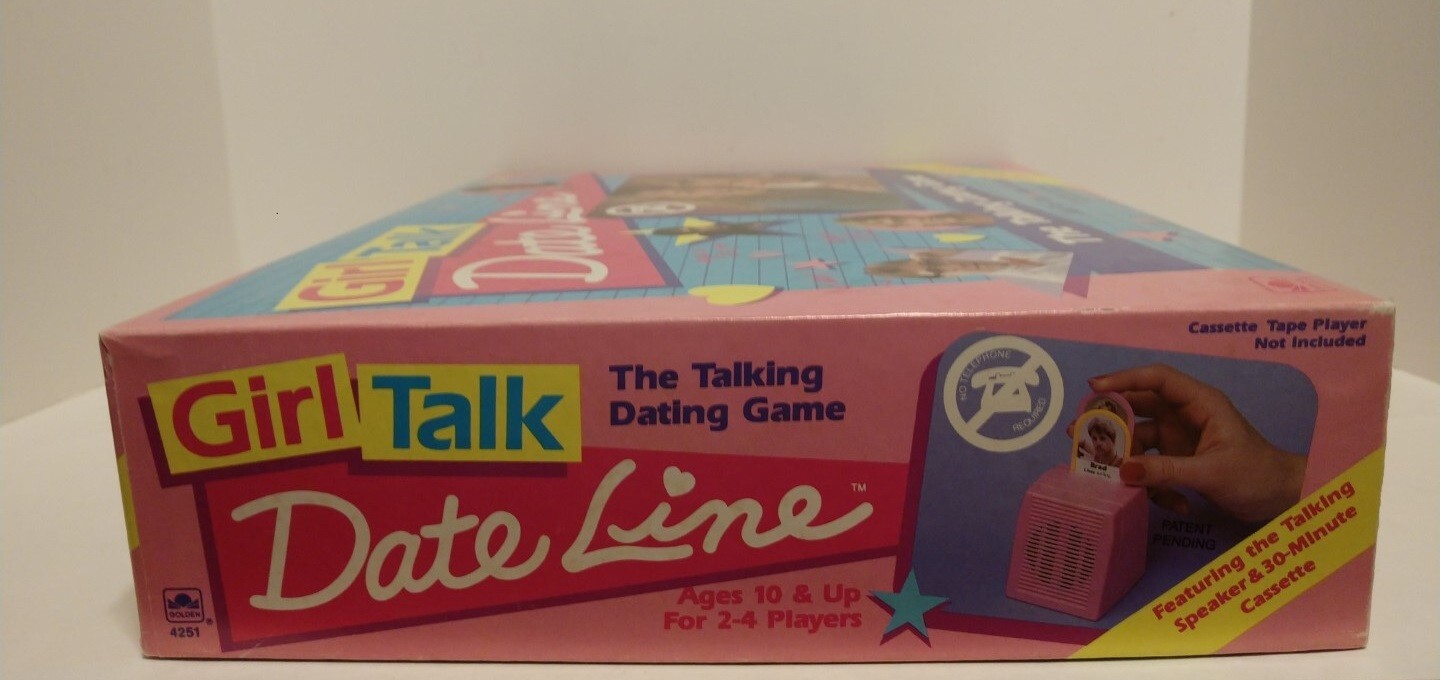 Vintage GIRL TALK DATE LINE Board Game 1989 Dateline 100 Complete w