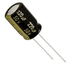 6 x Aluminum Electrolytic Capacitor 220uF 50V 20% 10x16mm FM Radial Panasonic