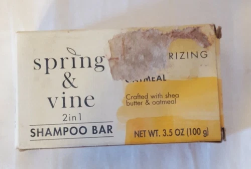 Spring & Vine Eco Friendly Shampoo Bar - Oatmeal - 3.5 Oz - New