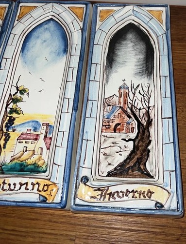 ceramiche ima montelupo Porzellanporträts 4er-Pack handbemalt italienische Kunst IMA - Bild 2 von 9