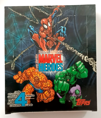 2001 MARVEL HEROES Cards Topps Brazil - BOX (24 SEALED PACK