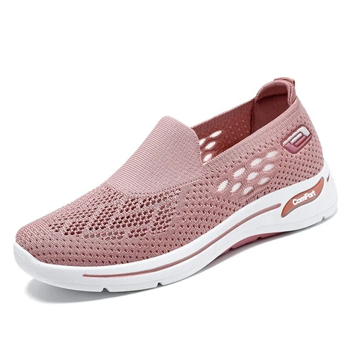 Damen Atmungsaktive Sport Sneakers Slip-On-Wanderschuhe Leichte Schuhe Outdoor - Bild 9 von 11