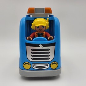 LEGO Duplo Dump Truck and Tracked Excavator 10812 Complete set Retired Road Sign