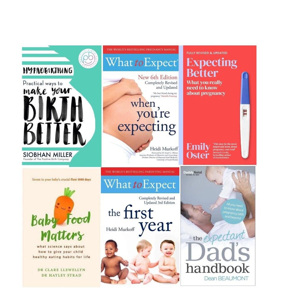 Hypnobirthing, Expecting, Baby Food, Expectant Dad, Expecting Better 6 Books Set