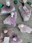 Crystals Lot Amethyst Malachite Natural Healing Gems Fossils Geode Clear Quartz — photo 7