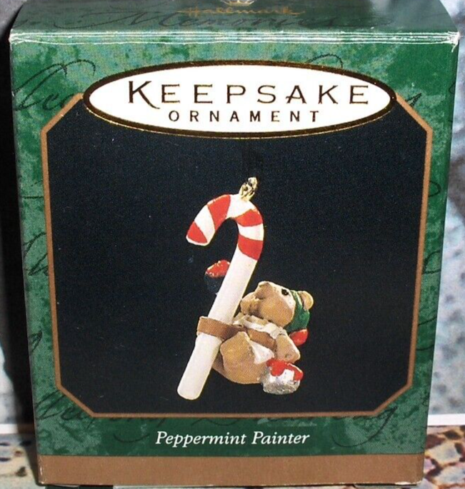 1997 Hallmark Peppermint Painter Miniature Candy Canes Ornament Pure Delight