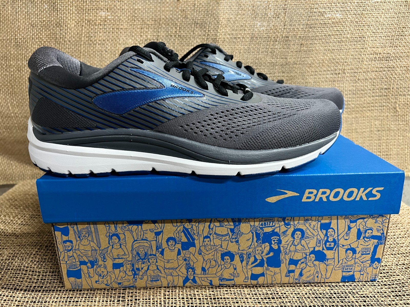 Brooks Mens Addiction 14 Grey/Blue 