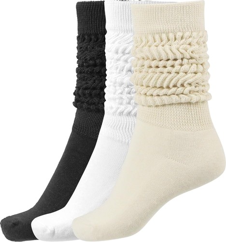 Slouch Socks Women Thigh High Boot Soft Scrunch Size 5-11 Pack Comfort - Picture 3 of 9