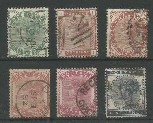 Numeral Cancellation British Stamps