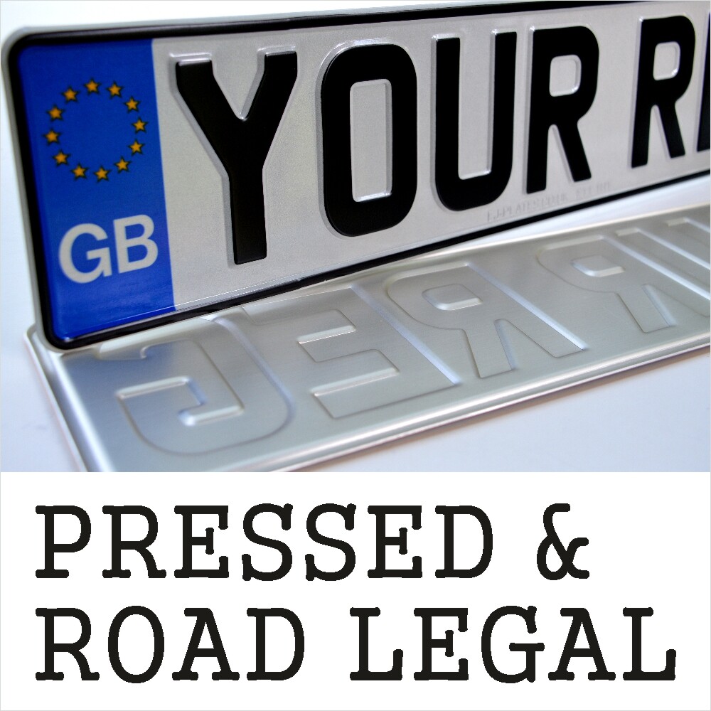 Targa Auto GB Con Badge UE In Alluminio Pressato - Conforme DVLA, Adesiva, Personalizzabile - Foto 11