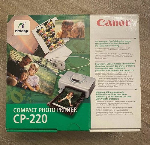 Impresora fotográfica Canon CP-220 PictBridge NUEVA caja abierta 13803039160 |