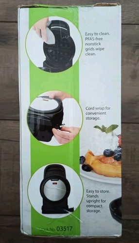 Brand New Presto Flip Belgian Waffle Maker 03517 - Picture 7 of 8
