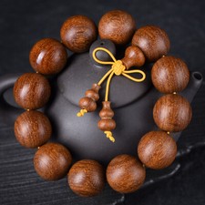China Red Sandalwood 6/8/10/12/15/18/20/25MM Round Buddha Beads Fashion Bracelet