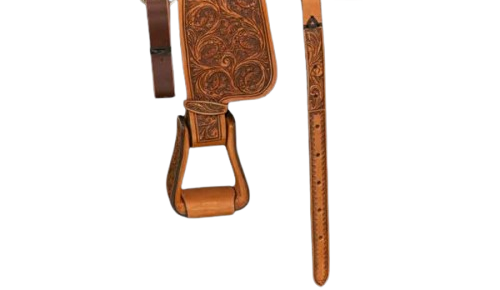 Selle Western Ashmita Saddlery – Cuir, Taille 10-18 Pouces – Arbre Bois/fibreglass – Neuve