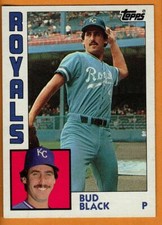 BUD BLACK(KANSAS CITY ROYALS)1984 TOPPS BASEBALL CARD