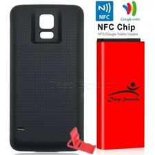 9000mAh Extended NFC Battery Black Cover For Samsung Galaxy S5 G900R4 SmartPhone