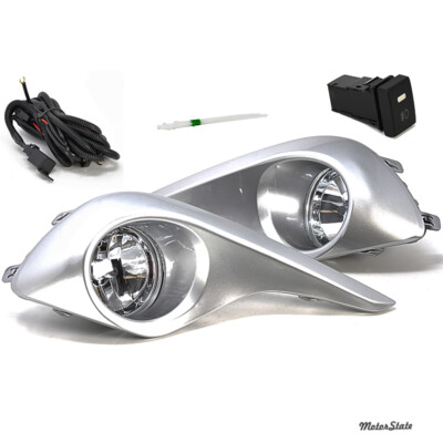 FL7014 Fog Lights Bumper Lamps Kit Clear Accessorie Fits 2011-13 Highlander