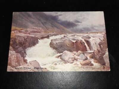 Künstler gezeichnet, River Coe, GLENCOE, Argyllshire - Tuck Oilette
