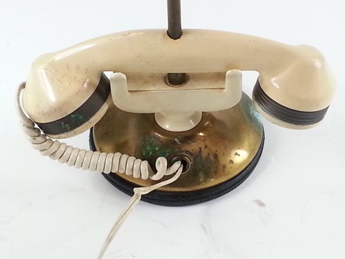 Vintage Automatic Electric Company Monophone Telephone Lamp Light - Picture 4 of 16