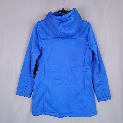 Big Chill Women's Hooded Coat Full Zip Snap Long Sleeve Blue Size M (Actual S) - Picture 4 of 11